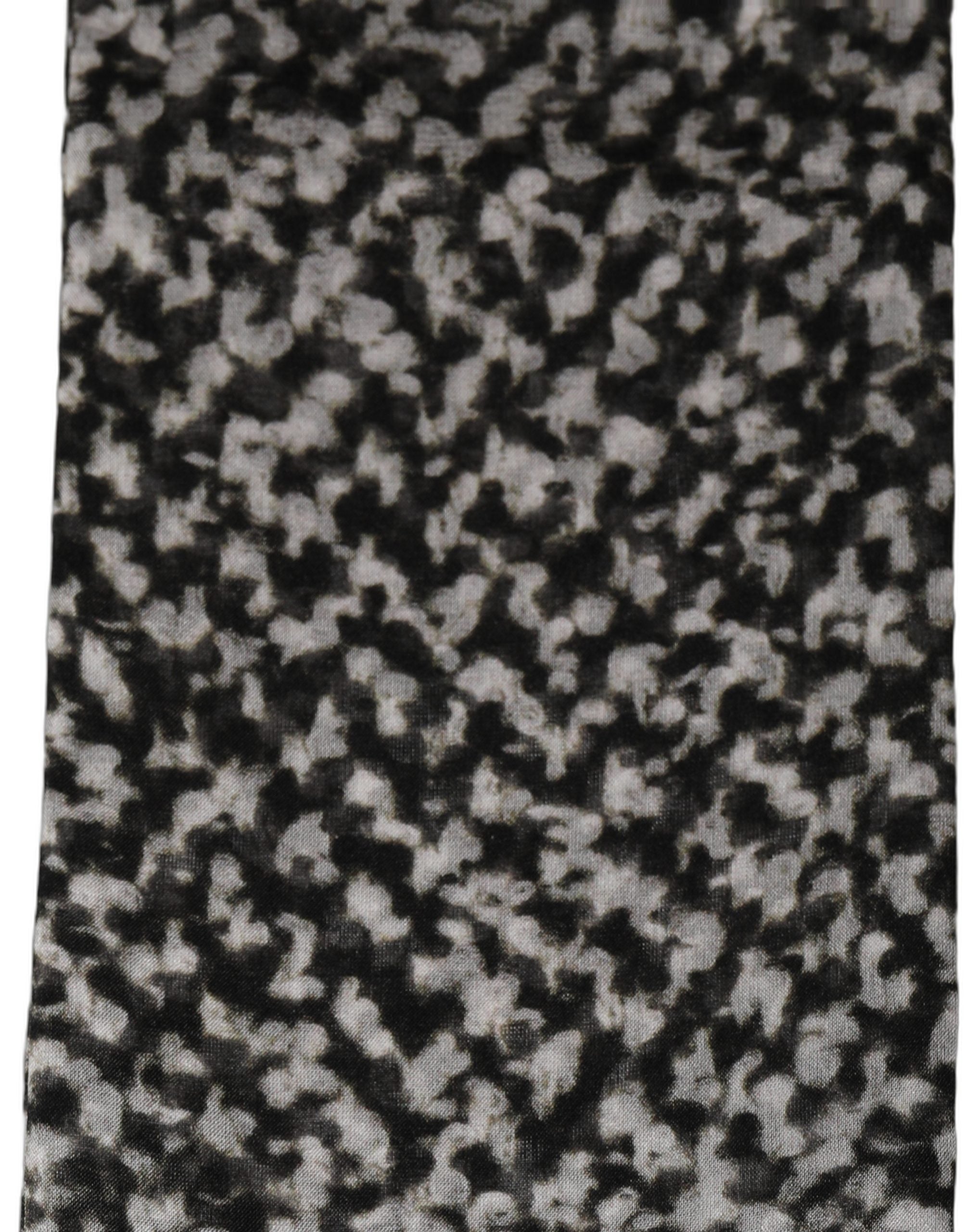 Dolce & Gabbana Dolce & Gabbana Black White Herringbone Tweed Shawl Men's Scarf