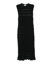 Ferragamo Womens Cable Knit Midi Dress