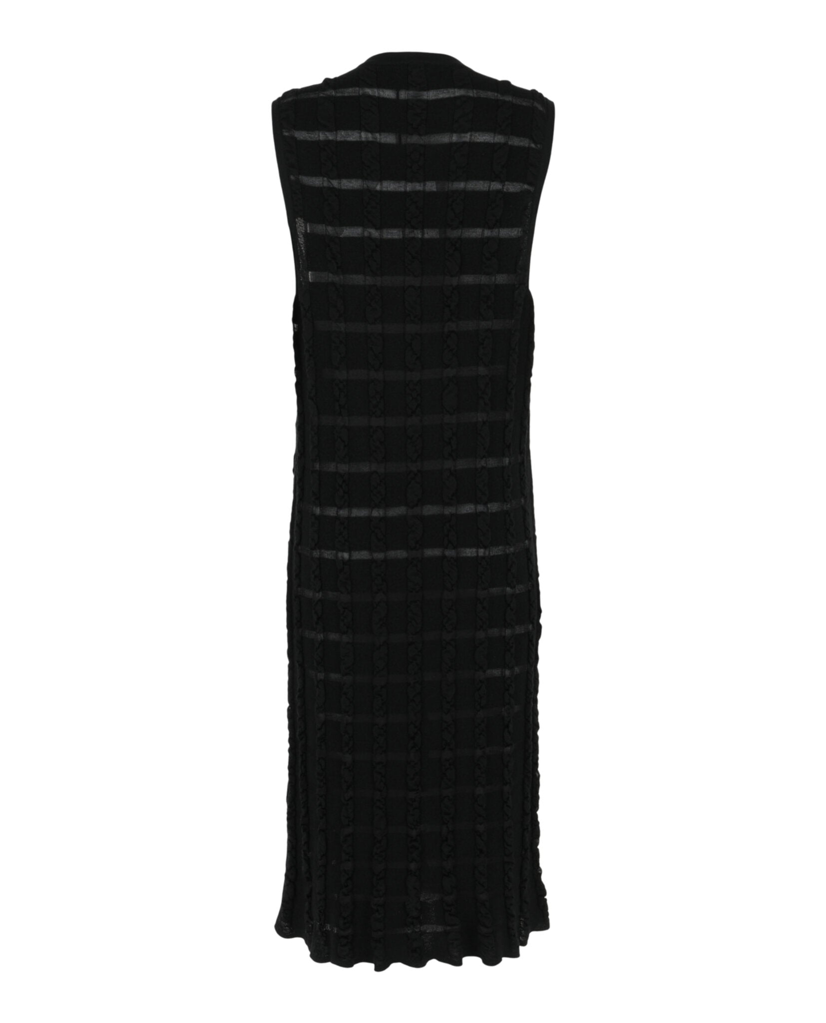 Ferragamo Womens Cable Knit Midi Dress