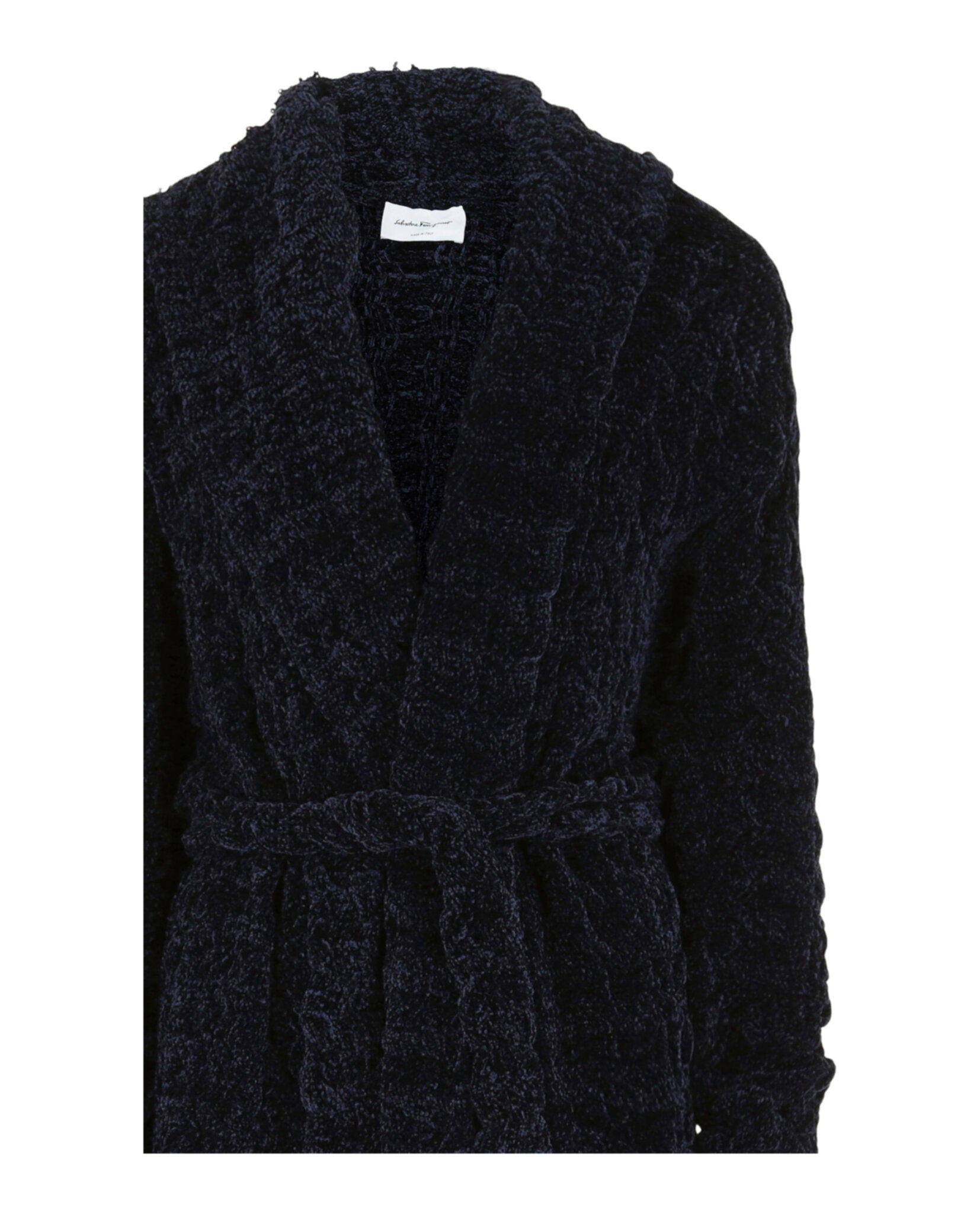 Ferragamo Womens Chenille Knit Cardigan