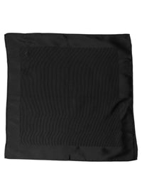 Dolce & Gabbana Dolce & Gabbana Black Silk Square Handerkerchief Pocket Men's Scarf