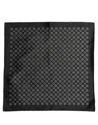 Dolce & Gabbana Dolce & Gabbana Black White Patterned Pocket Square Men's Scarf