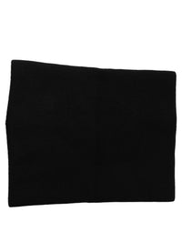 Dolce & Gabbana Dolce & Gabbana Men Black Cashmere Knitted Neck Warmer Men's Scarf