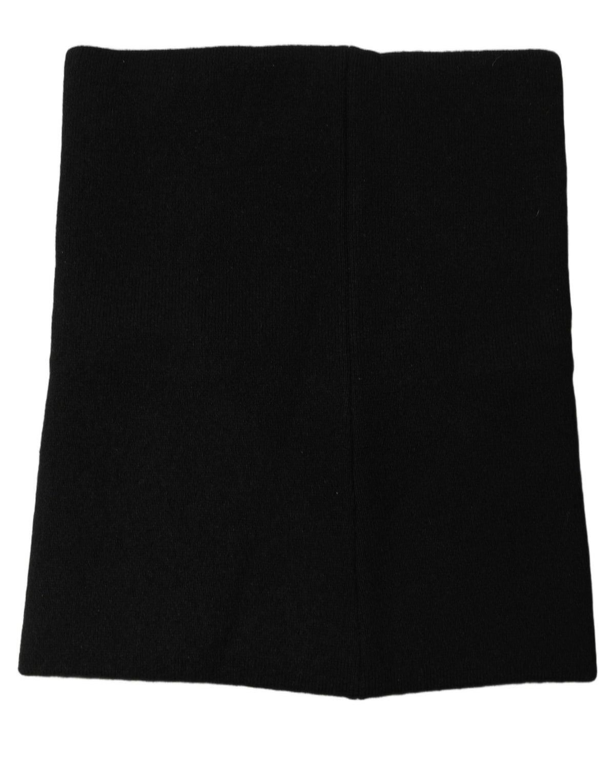 Dolce & Gabbana Dolce & Gabbana Men Black Cashmere Knitted Neck Warmer Men's Scarf