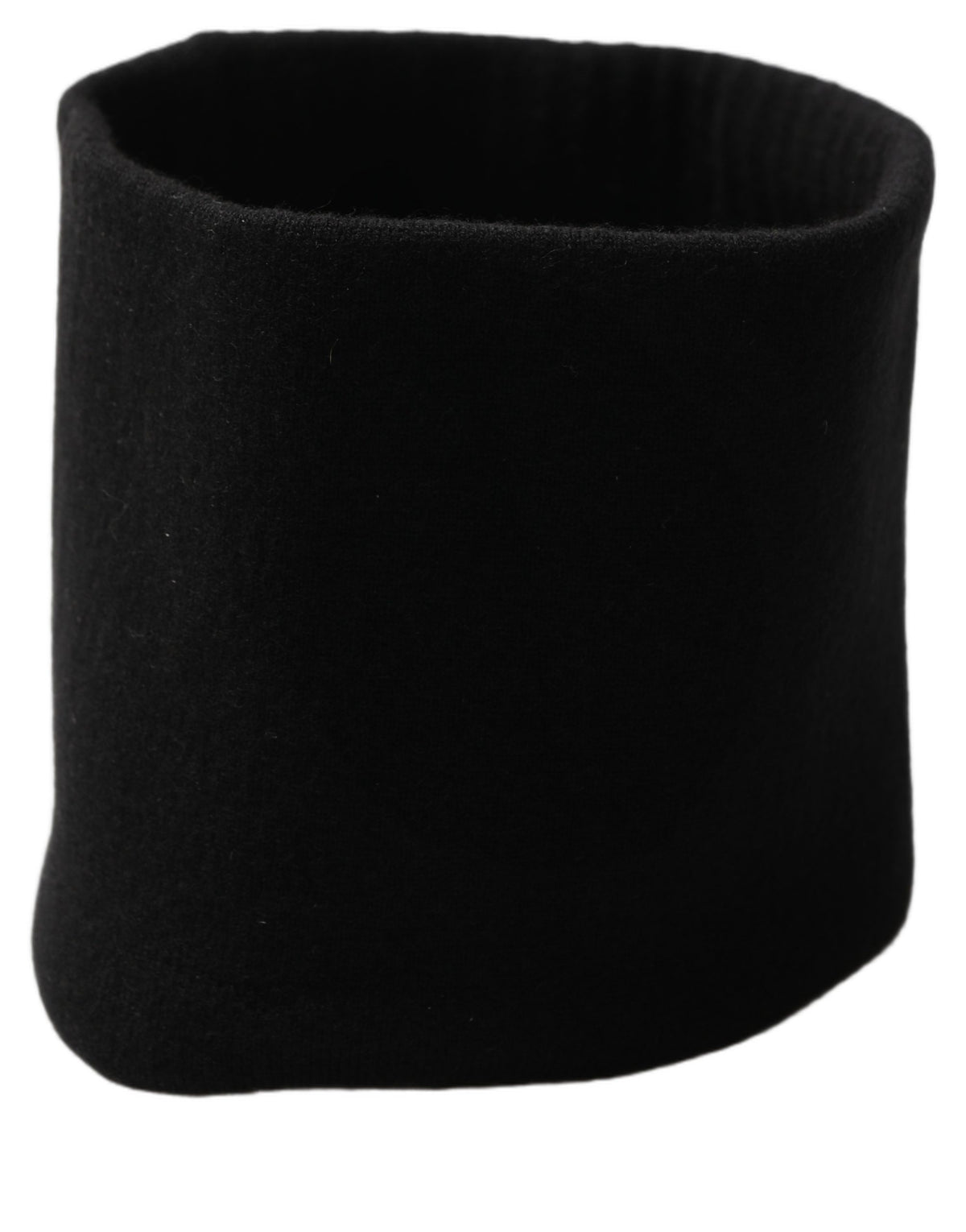 Dolce & Gabbana Dolce & Gabbana Men Black Cashmere Knitted Neck Warmer Men's Scarf