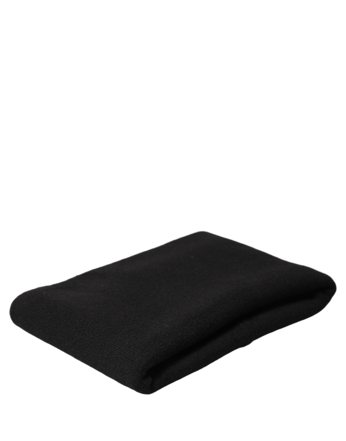 Dolce & Gabbana Dolce & Gabbana Men Black Cashmere Knitted Neck Warmer Men's Scarf