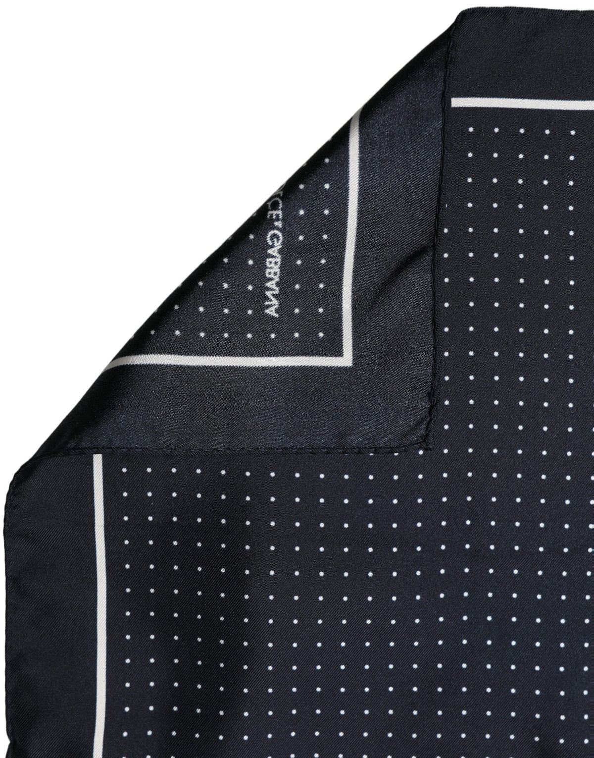 Dolce & Gabbana Dolce & Gabbana Blue Silk Polka Dot Handkerchief Pocket Men's Scarf