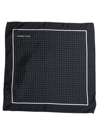 Dolce & Gabbana Dolce & Gabbana Blue Silk Polka Dot Handkerchief Pocket Men's Scarf
