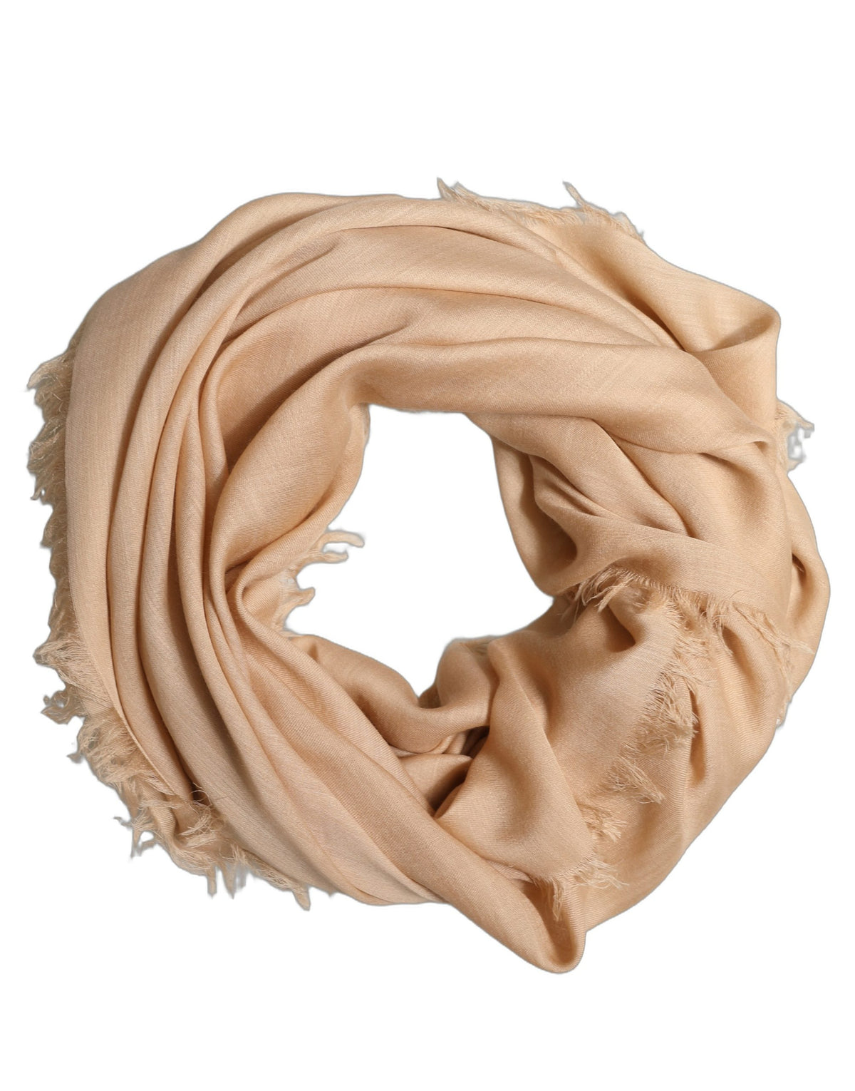 Dolce & Gabbana Dolce & Gabbana Beige Silk Wool Fringed Men Lace Stole Men's Scarf