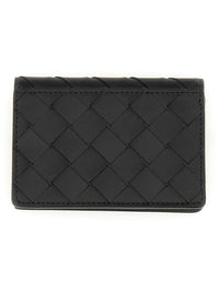 Bottega Veneta Men Porta Biglietti Da Visita Intrecciato