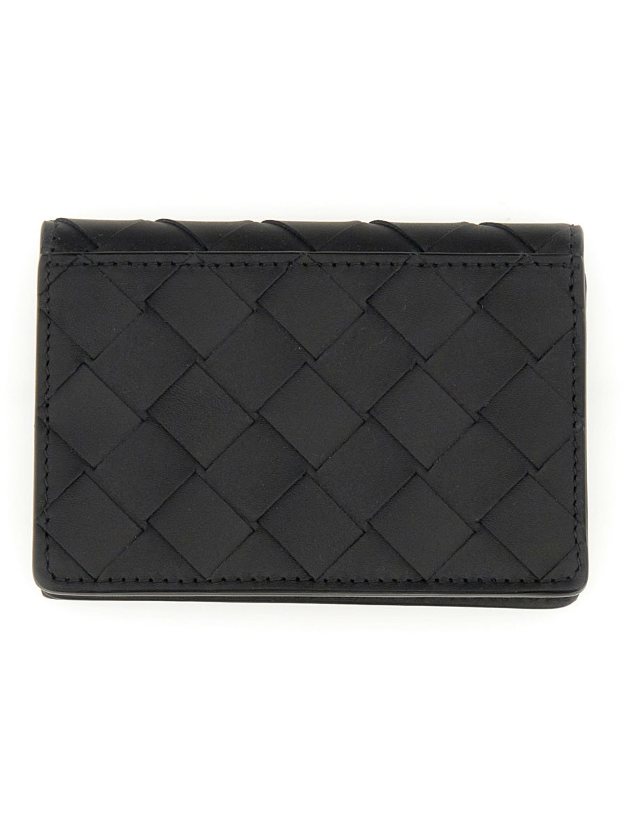 Bottega Veneta Men Porta Biglietti Da Visita Intrecciato
