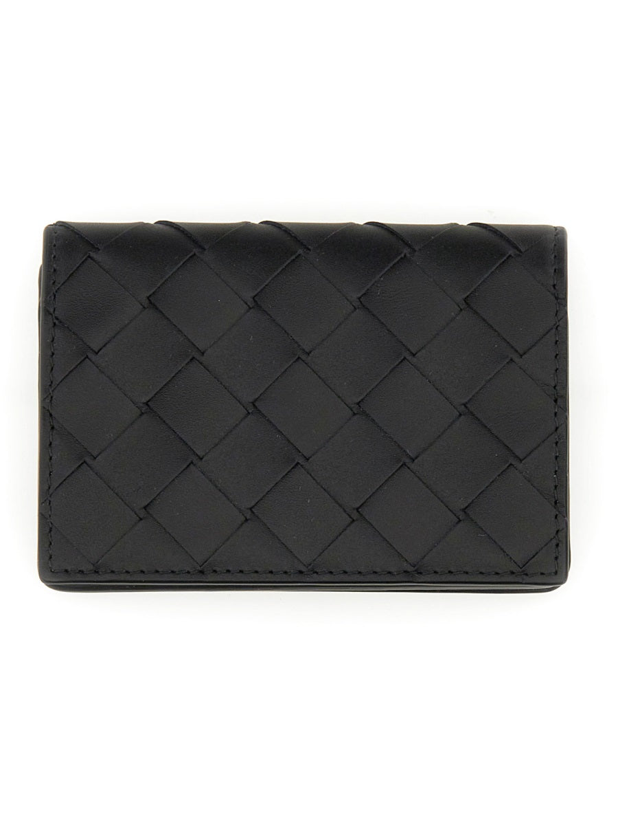 Bottega Veneta Men Porta Biglietti Da Visita Intrecciato