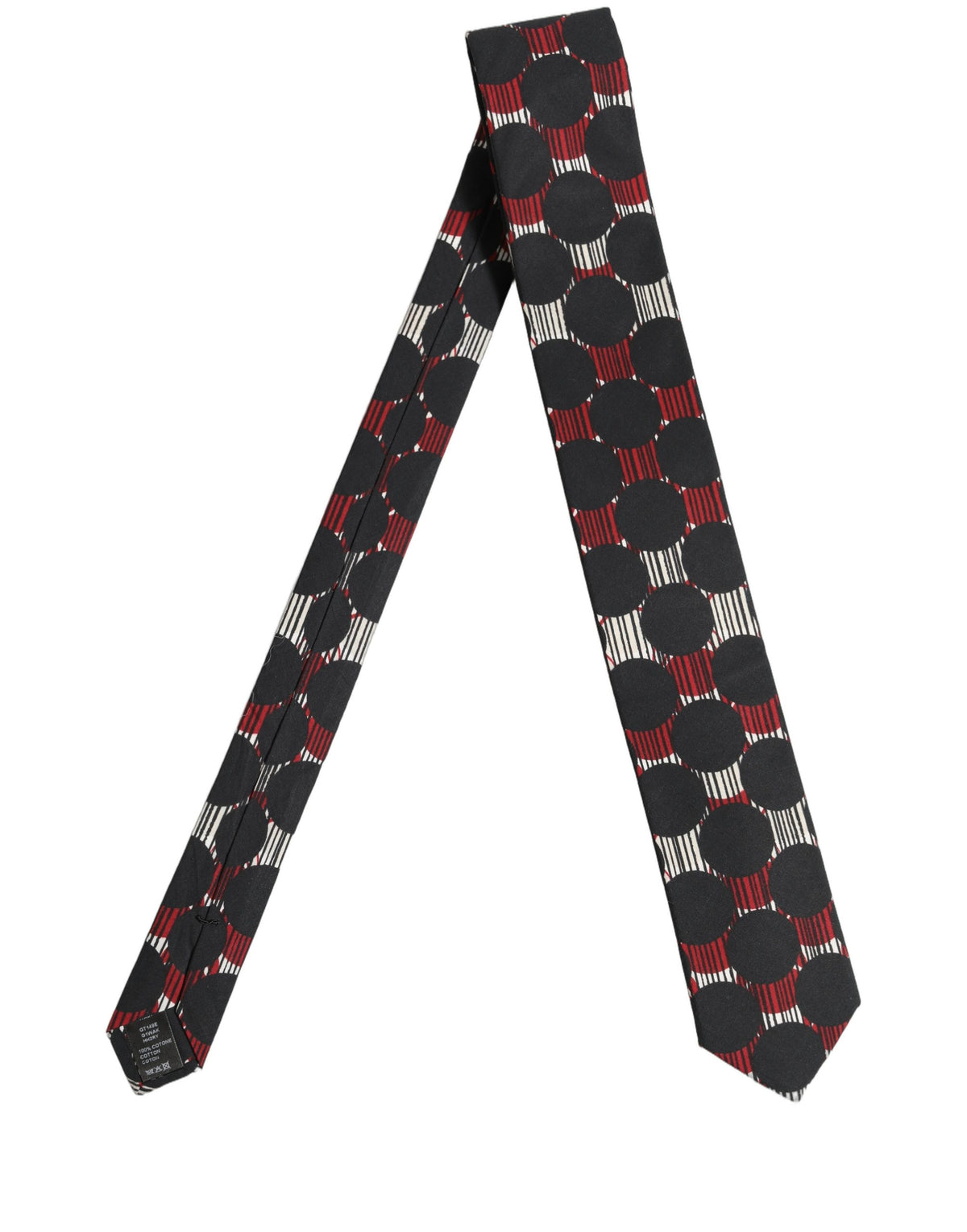 Dolce & Gabbana Dolce & Gabbana Multicolor Cotton Geometric Adjustable Men'sd NeckMen's Men's Tie