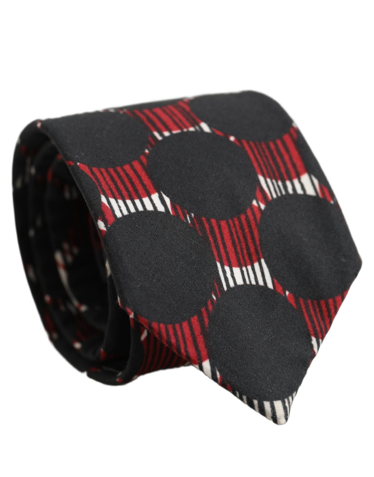 Dolce & Gabbana Dolce & Gabbana Multicolor Cotton Geometric Adjustable Men'sd NeckMen's Men's Tie