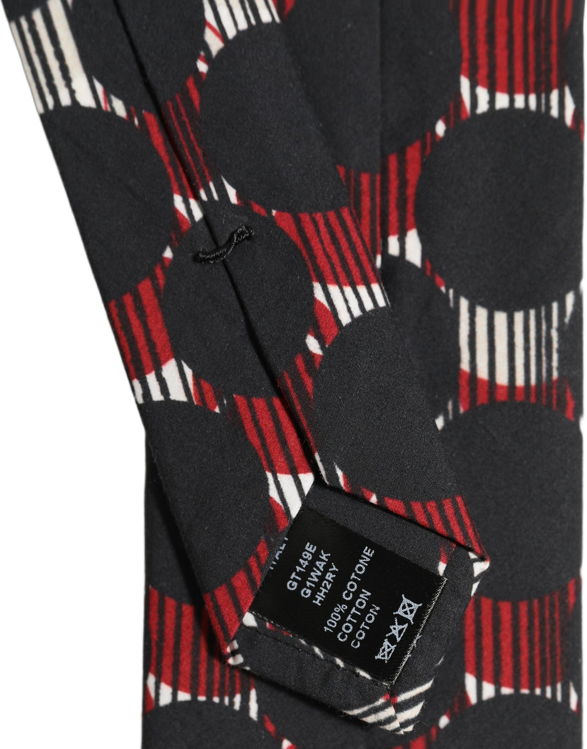 Dolce & Gabbana Dolce & Gabbana Multicolor Cotton Geometric Adjustable Men'sd NeckMen's Men's Tie