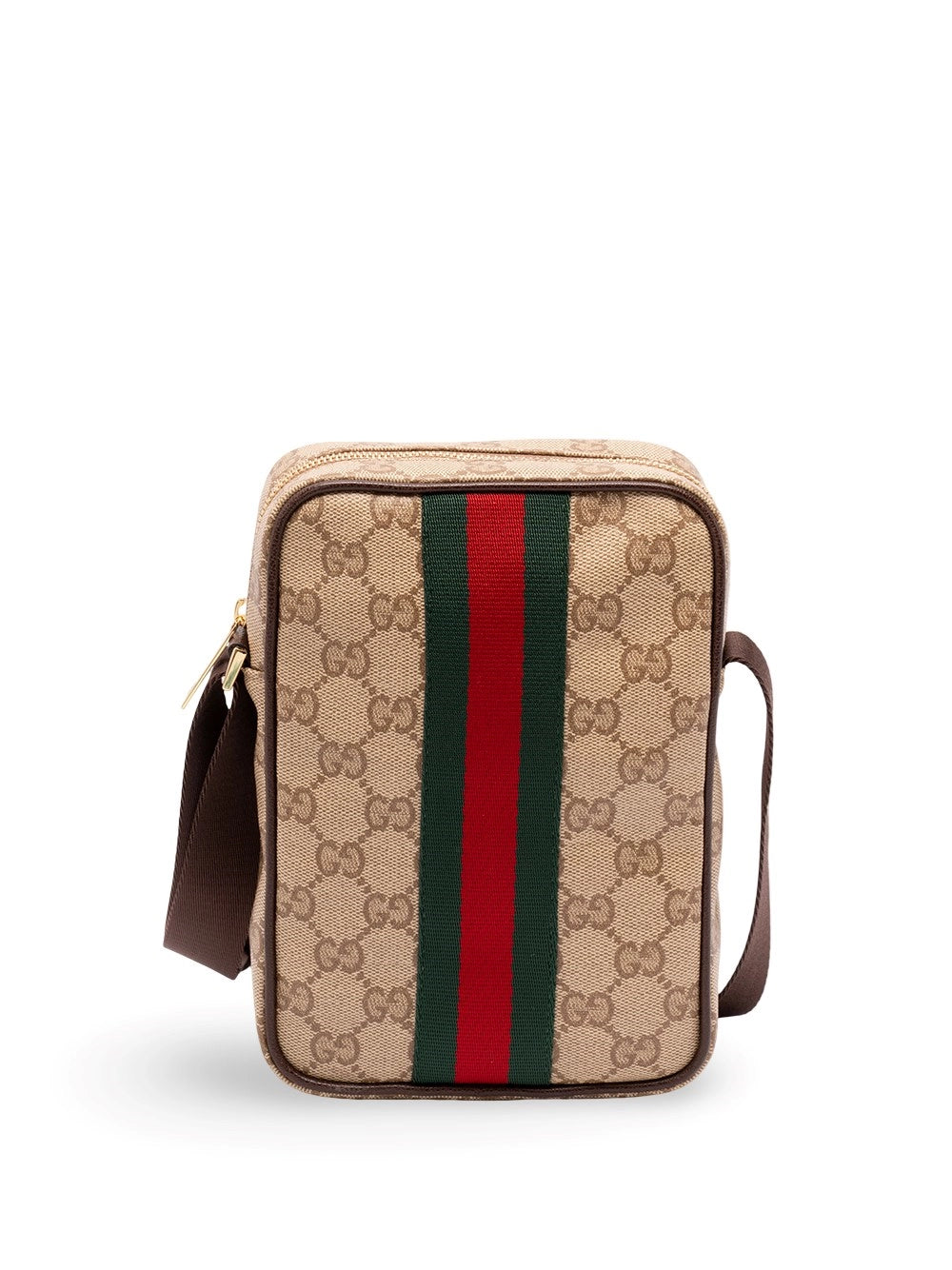 Gucci Men `Gg Coated Web` Crossbody Bag
