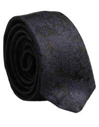 Dolce & Gabbana Dolce & Gabbana Men Black Floral Jacquard Adjustable Men'sd NeckMen's Men's Tie