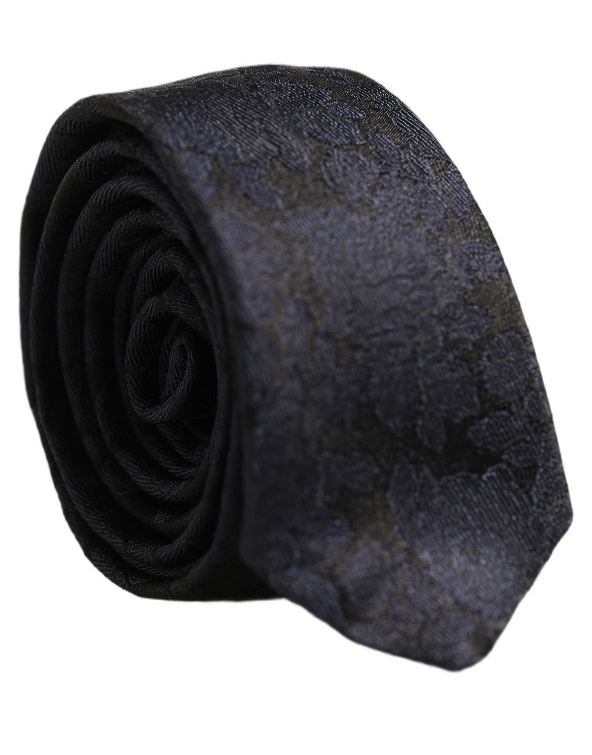 Dolce & Gabbana Dolce & Gabbana Men Black Floral Jacquard Adjustable Men'sd NeckMen's Men's Tie