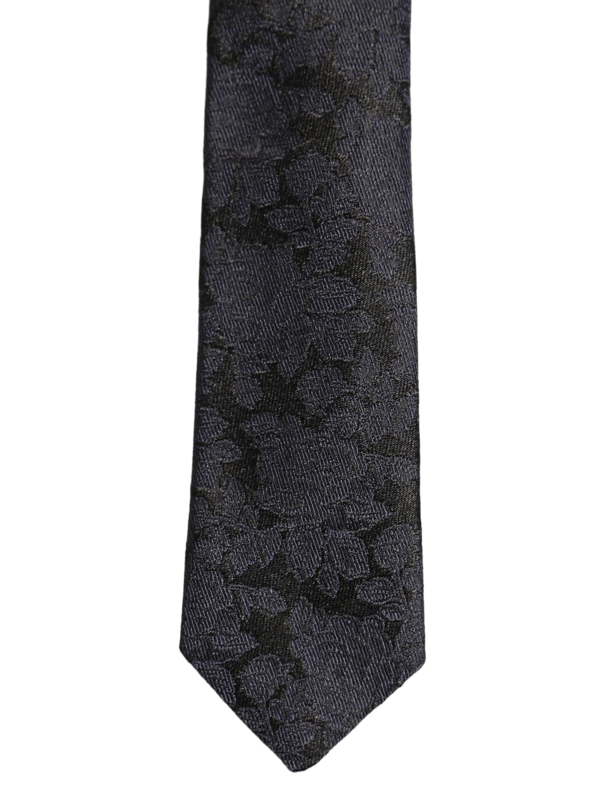 Dolce & Gabbana Dolce & Gabbana Men Black Floral Jacquard Adjustable Men'sd NeckMen's Men's Tie