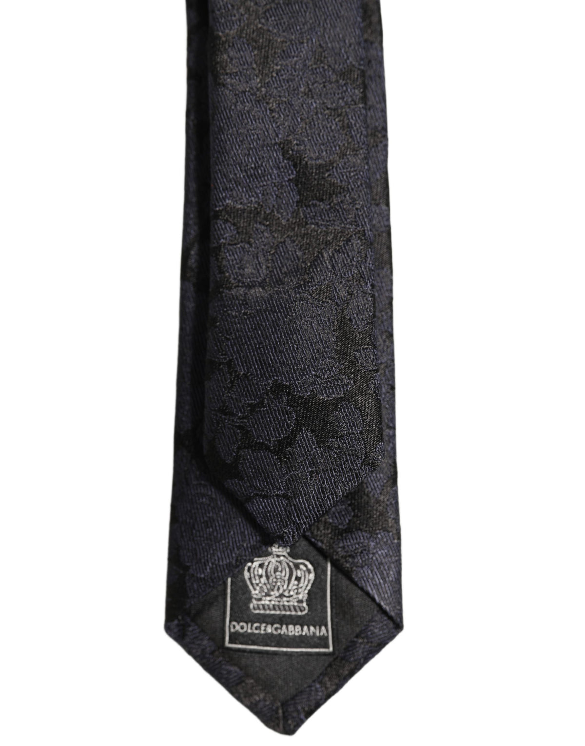 Dolce & Gabbana Dolce & Gabbana Men Black Floral Jacquard Adjustable Men'sd NeckMen's Men's Tie