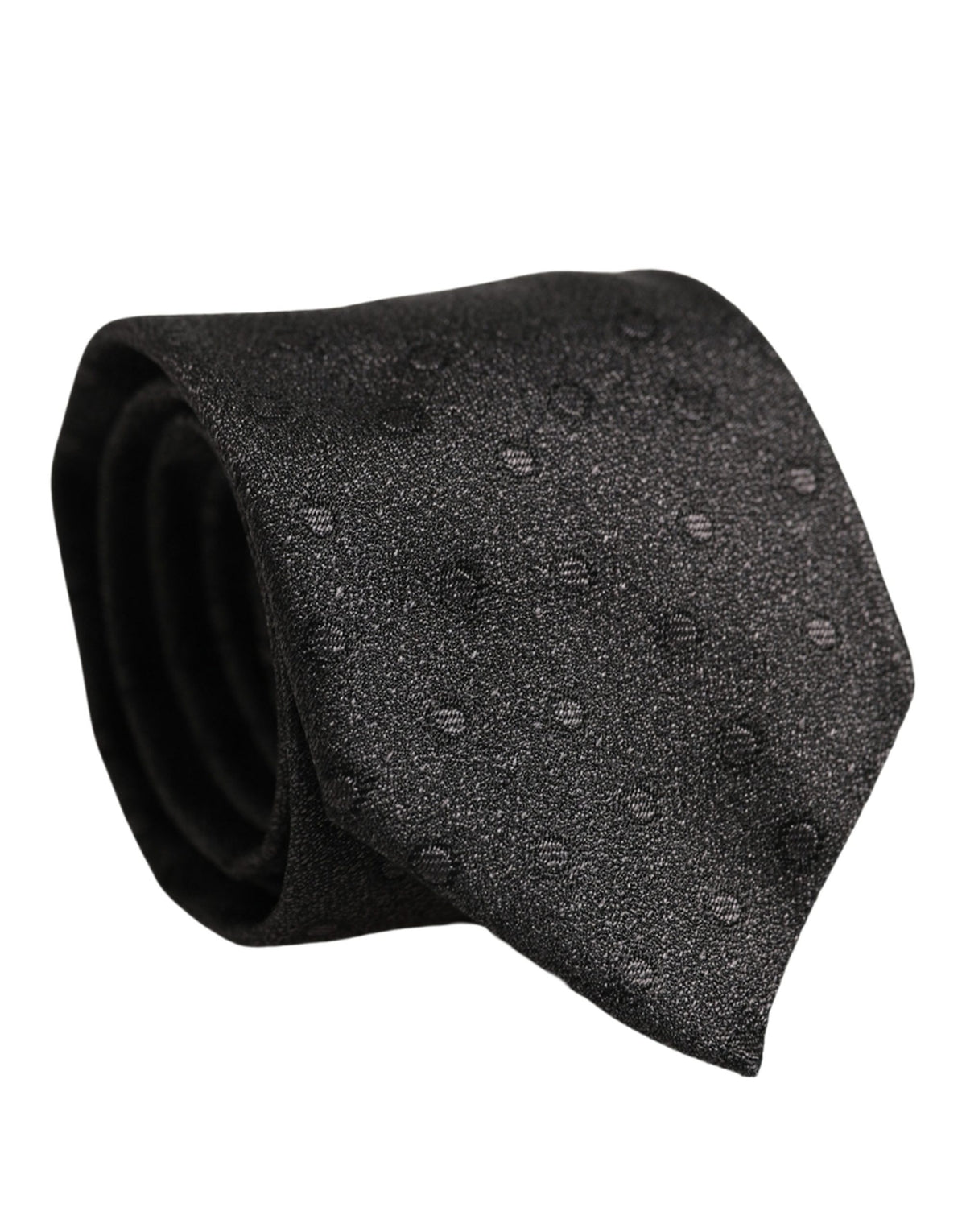 Dolce & Gabbana Dolce & Gabbana Men Black Polka Dot Silk Adjustable Men'sd NeckMen's Men's Tie