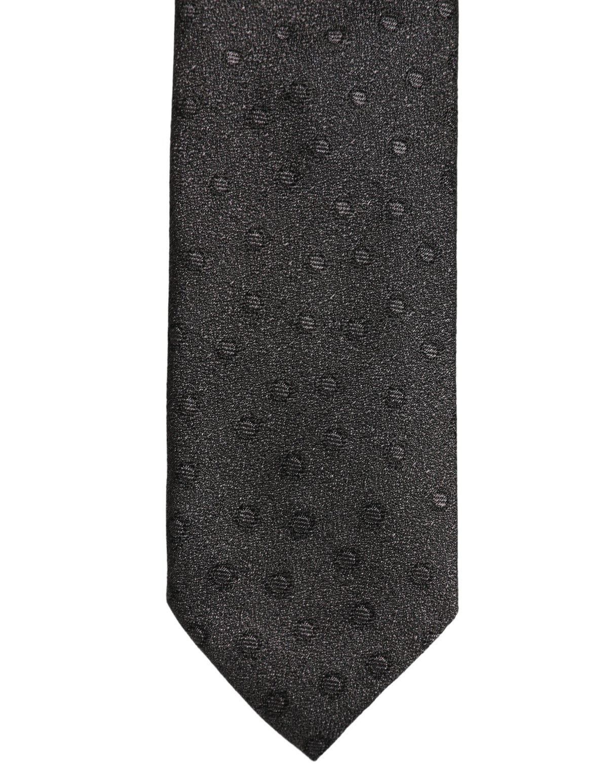 Dolce & Gabbana Dolce & Gabbana Men Black Polka Dot Silk Adjustable Men'sd NeckMen's Men's Tie