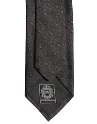 Dolce & Gabbana Dolce & Gabbana Men Black Polka Dot Silk Adjustable Men'sd NeckMen's Men's Tie