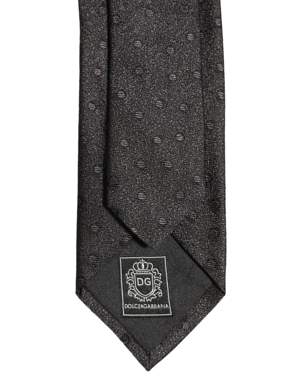 Dolce & Gabbana Dolce & Gabbana Men Black Polka Dot Silk Adjustable Men'sd NeckMen's Men's Tie