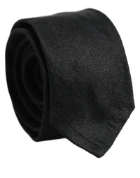Dolce & Gabbana Dolce & Gabbana Men Black Satin Silk Classic Adjustable Men'sd NeckMen's Men's Tie