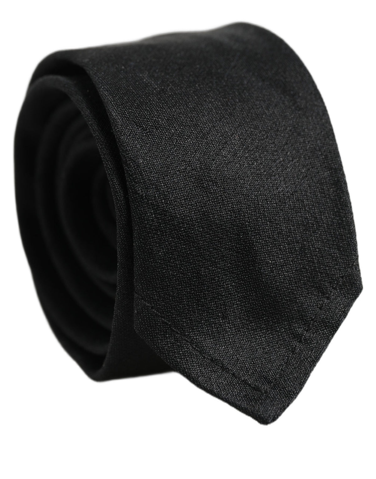 Dolce & Gabbana Dolce & Gabbana Men Black Satin Silk Classic Adjustable Men'sd NeckMen's Men's Tie