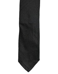 Dolce & Gabbana Dolce & Gabbana Men Black Satin Silk Classic Adjustable Men'sd NeckMen's Men's Tie