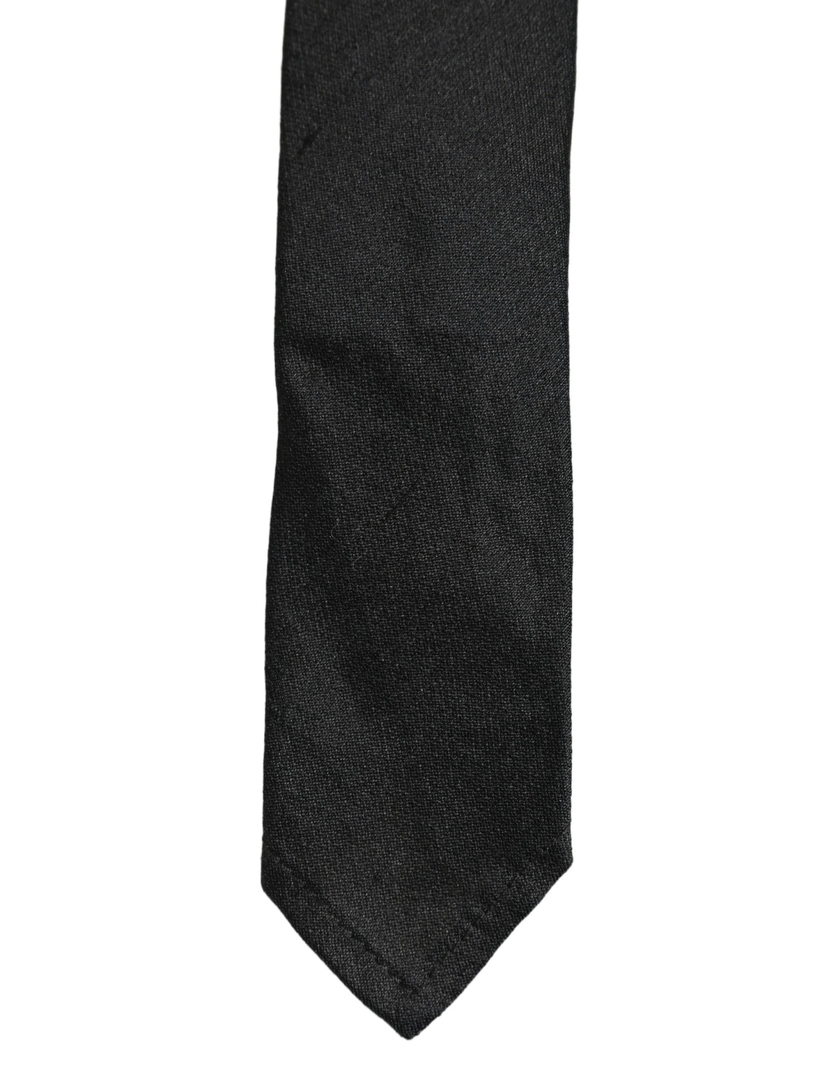 Dolce & Gabbana Dolce & Gabbana Men Black Satin Silk Classic Adjustable Men'sd NeckMen's Men's Tie