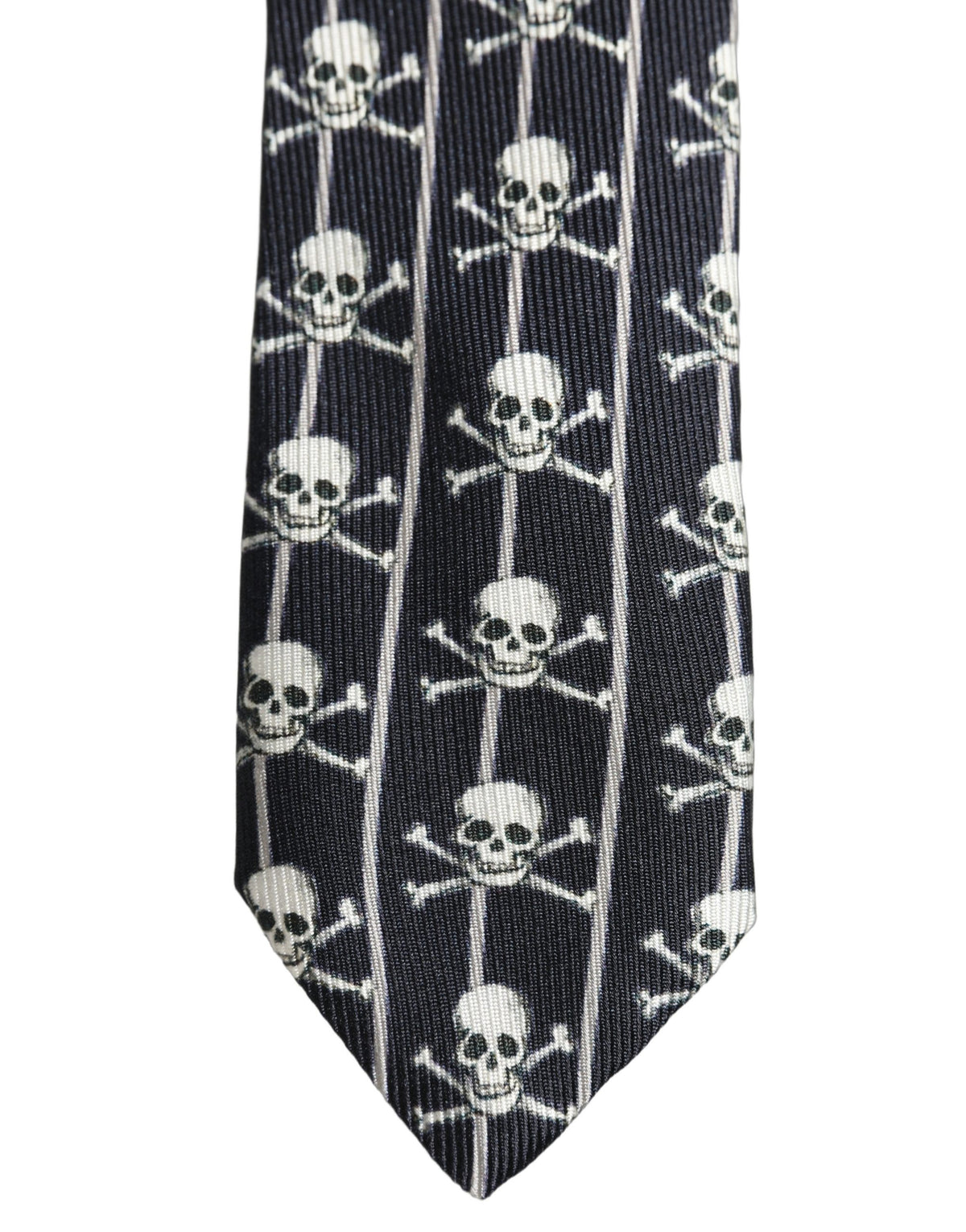 Dolce & Gabbana Dolce & Gabbana Men Black Silk Skull Fantasy Adjustable Men'sd NeckMen's Men's Tie