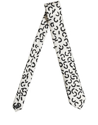 Dolce & Gabbana Dolce & Gabbana Men Cream Silk Abstract Adjustable Men'sd NeckMen's Men's Tie