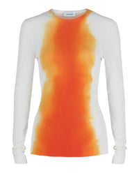 Ferragamo Womens Ombre Knit Long Sleeve Top