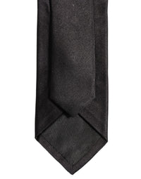 Dolce & Gabbana Dolce & Gabbana Black Satin 100% Silk Adjustable Men'sd Men NeckMen's Men's Tie