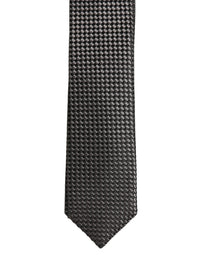 Dolce & Gabbana Dolce & Gabbana Dark Gray Textured Silk Adjustable NeckMen's Accessory Men's Tie