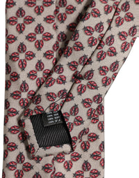 Dolce & Gabbana Dolce & Gabbana Beige Lady Bug Silk Adjustable NeckMen's Men Accessory Men's Tie