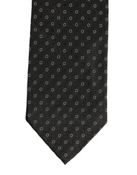 Dolce & Gabbana Dolce & Gabbana Black Geometric Circle Adjustable NeckMen's Accessory Men's Tie
