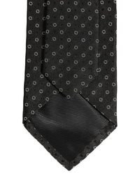 Dolce & Gabbana Dolce & Gabbana Black Geometric Circle Adjustable NeckMen's Accessory Men's Tie