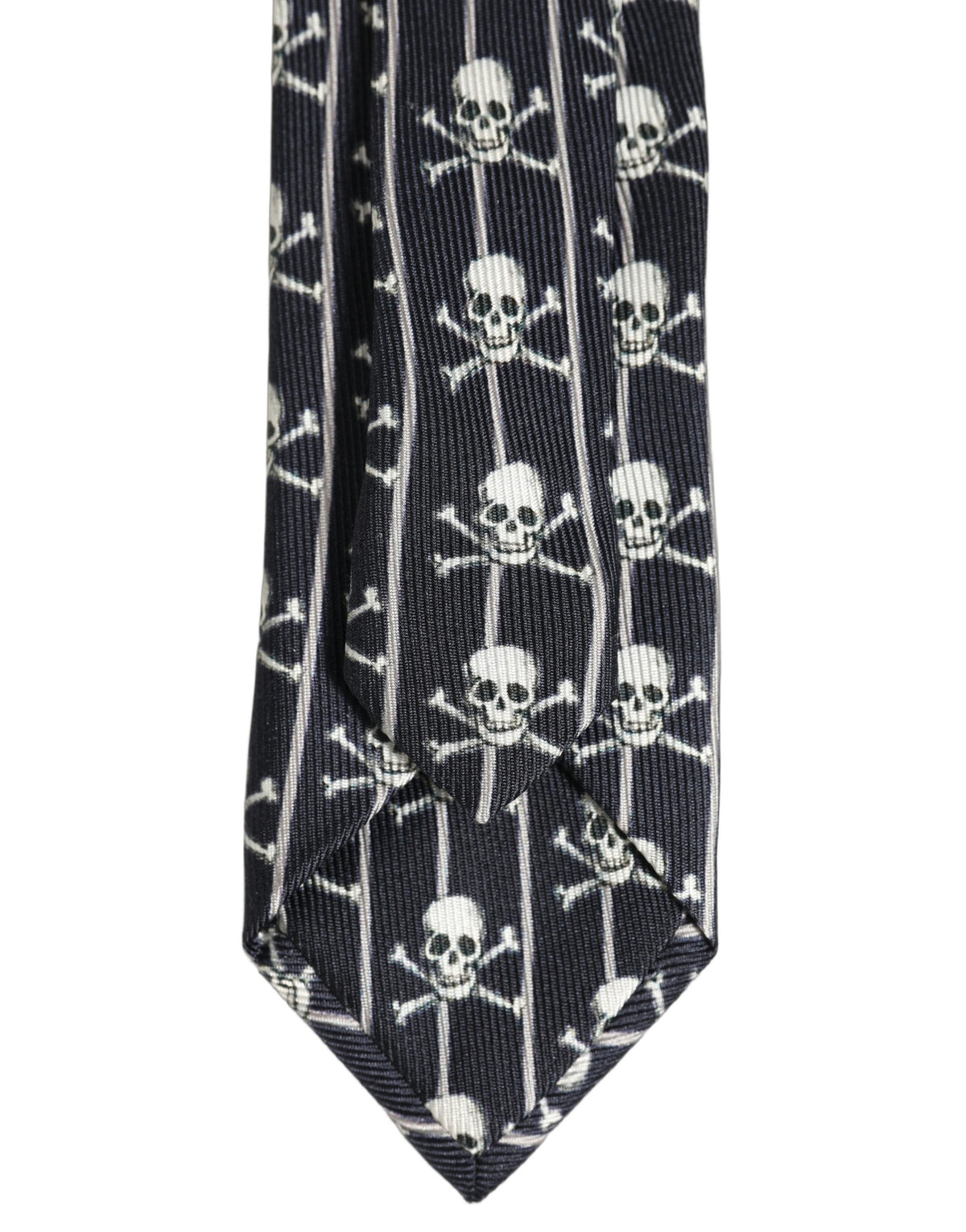 Dolce & Gabbana Dolce & Gabbana Men Black Silk Skull Fantasy Adjustable Men'sd NeckMen's Men's Tie