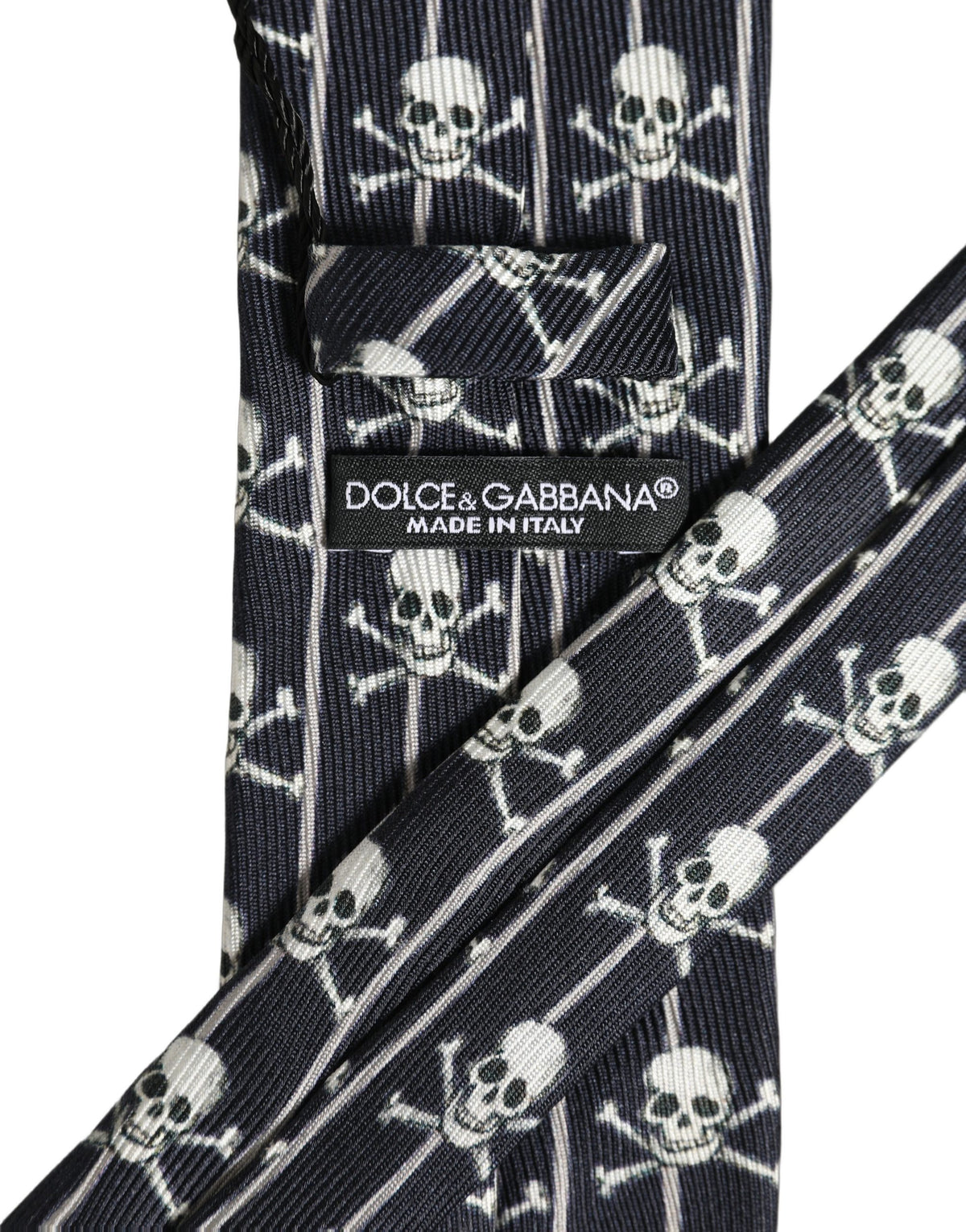 Dolce & Gabbana Dolce & Gabbana Men Black Silk Skull Fantasy Adjustable Men'sd NeckMen's Men's Tie