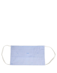 Dolce & Gabbana Dolce & Gabbana Light Blue DG Monogram Pleat Elastic Ear Strap Face Men's Mask