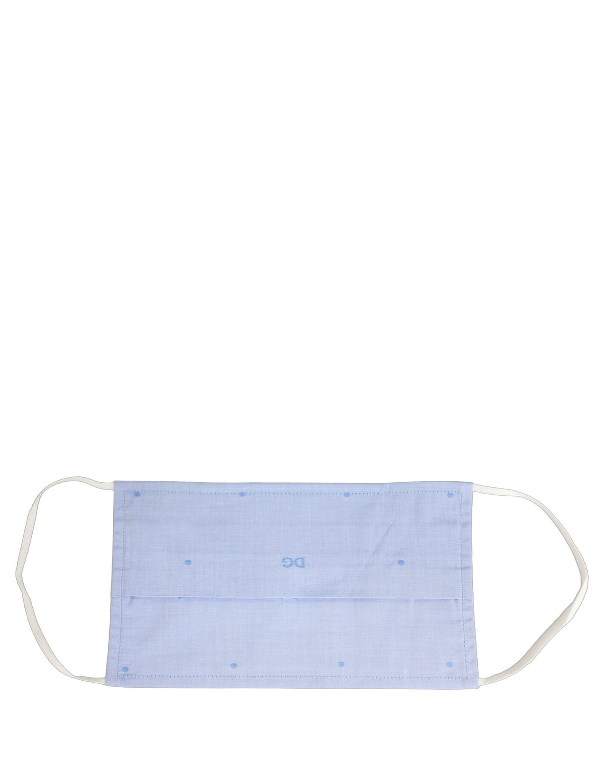 Dolce & Gabbana Dolce & Gabbana Light Blue DG Monogram Pleat Elastic Ear Strap Face Men's Mask