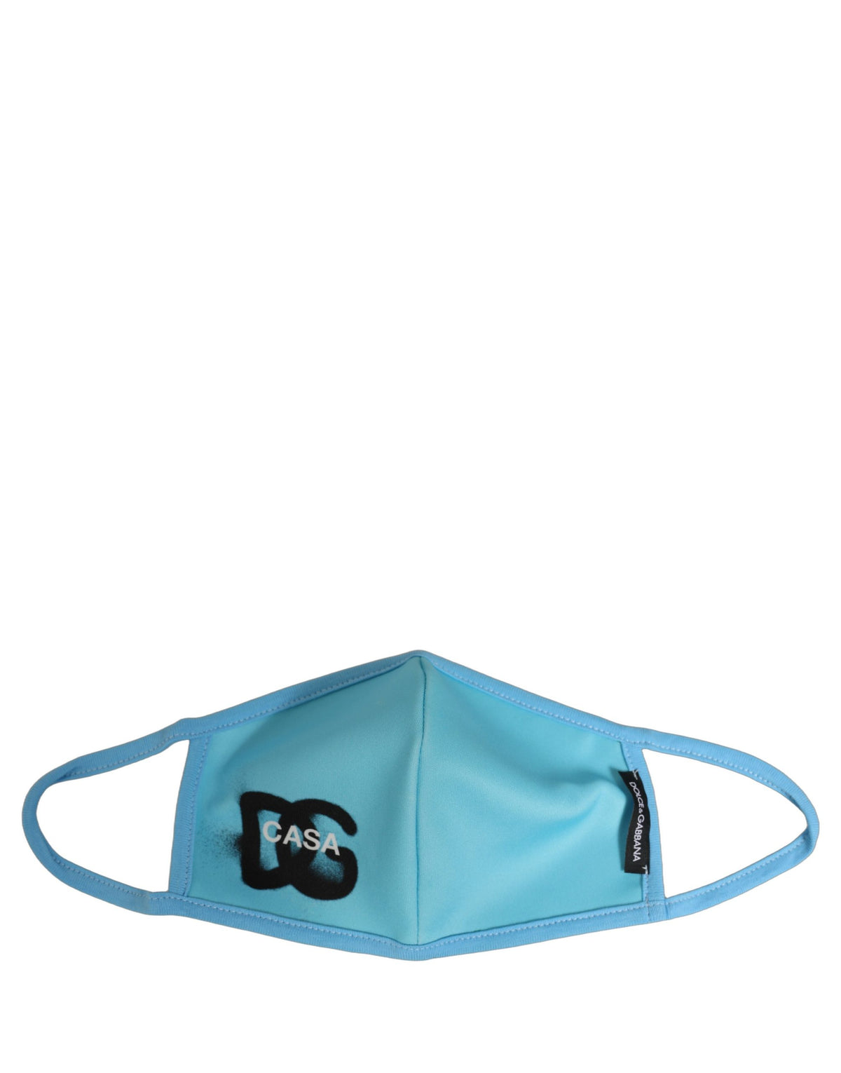 Dolce & Gabbana Dolce & Gabbana Blue Polyester DG CASA Logo Elastic Ear Strap Face Men's Mask