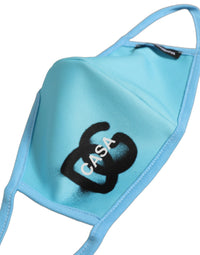 Dolce & Gabbana Dolce & Gabbana Blue Polyester DG CASA Logo Elastic Ear Strap Face Men's Mask