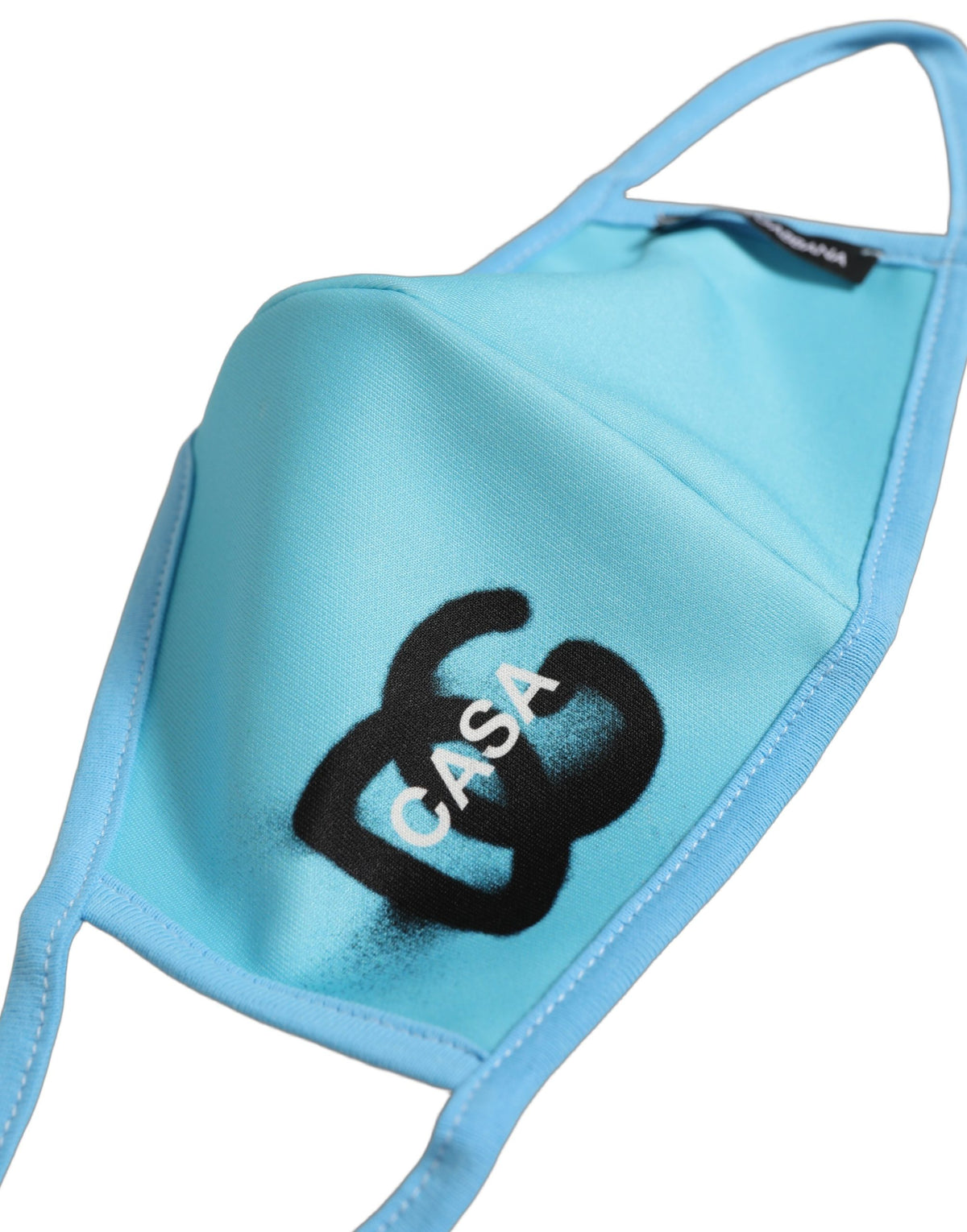 Dolce & Gabbana Dolce & Gabbana Blue Polyester DG CASA Logo Elastic Ear Strap Face Men's Mask