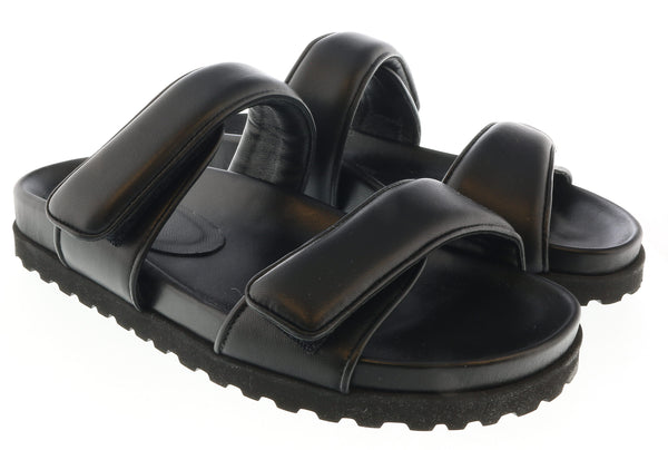 【美品】GIA BORGHINI パデッドサンダル ブラック　36 Gia Borghini Black Gia x Pernille Double Strap Leather Slides
