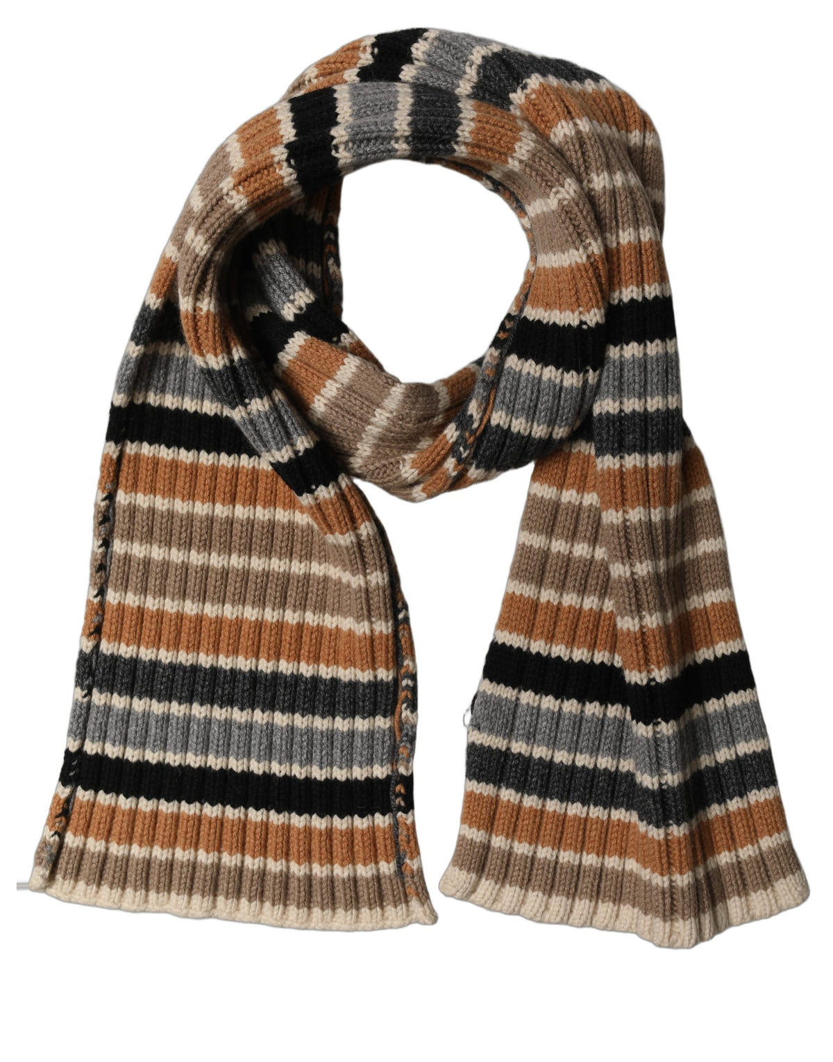 Dolce & Gabbana Dolce & Gabbana Multicolor Striped Knitted Viscose Shawl Women's Scarf
