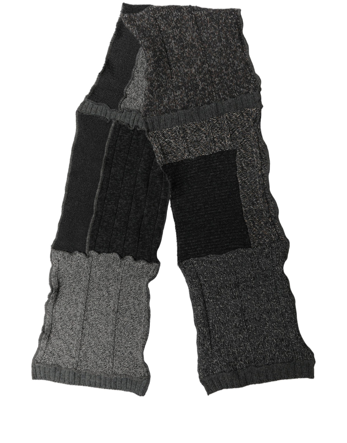 Dolce & Gabbana Dolce & Gabbana Multicolor Patchwork Wool Knit Shawl Women's Scarf